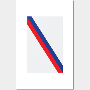 Glasgow Rangers Blue and Red Sash Away Posters and Art